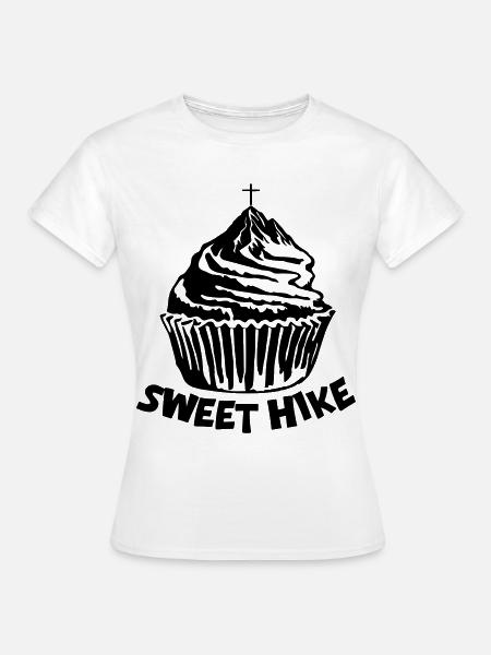 Süße Wanderung [Schwarz] - Frauen T-Shirt - Weiß