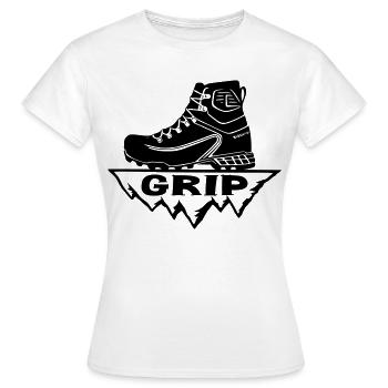 Hiking Shoe [Black] - Women's T-Shirt - white - Front - AI Model Female 172 dark (172cm)