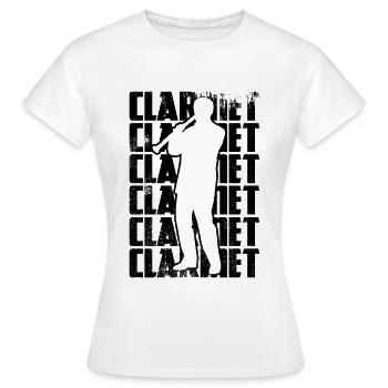 Clarinet - Women's T-Shirt - white - Front - AI Model Female 172 dark (172cm)