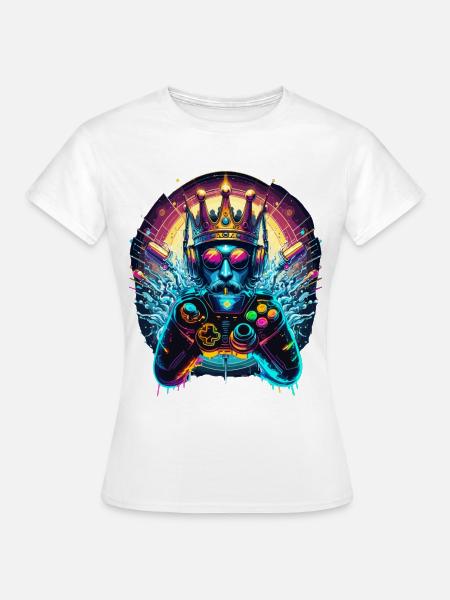 Gaming Throne – Spielkönig - Frauen T-Shirt - Weiß