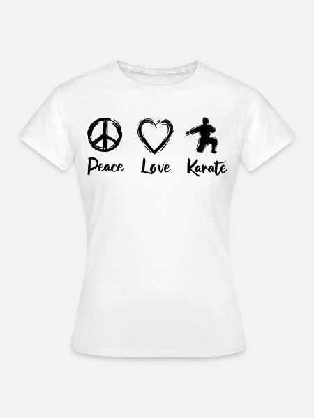 Karate Liebe - Frauen T-Shirt - Weiß