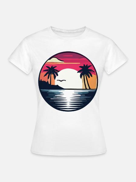 Sommer - Frauen T-Shirt - Weiß