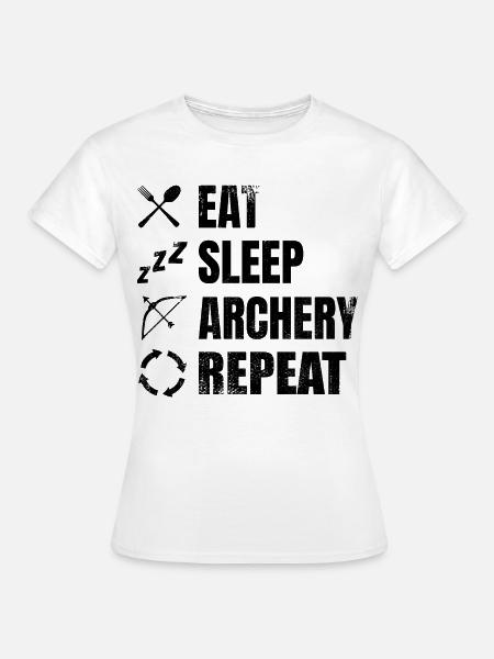 Bogensport Zeitplan - Frauen T-Shirt - Weiß