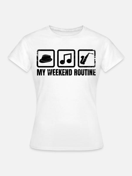 Saxophonisten Wochenende - Frauen T-Shirt - Weiß