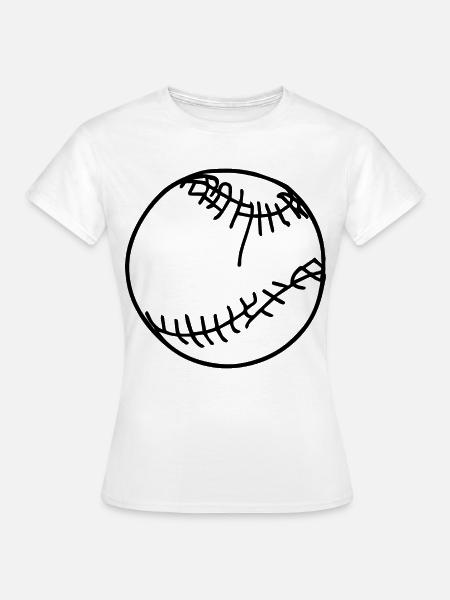 Baseball Ball - Frauen T-Shirt - Weiß