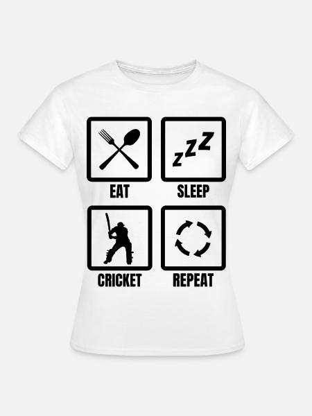 Kricket Routine - Frauen T-Shirt - Weiß
