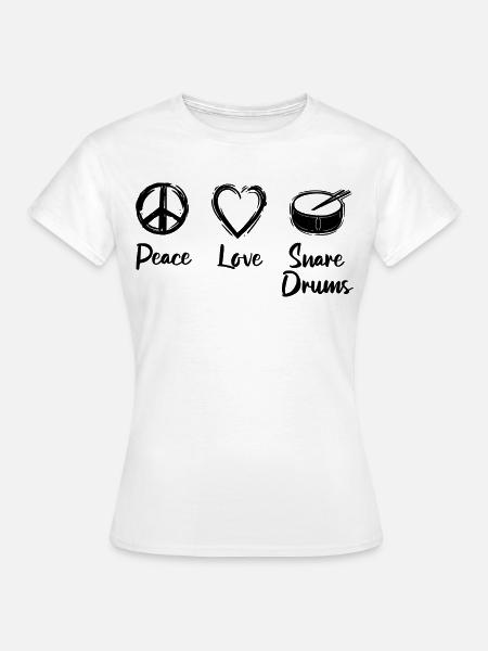 Kleine Trommel - Frauen T-Shirt - Weiß