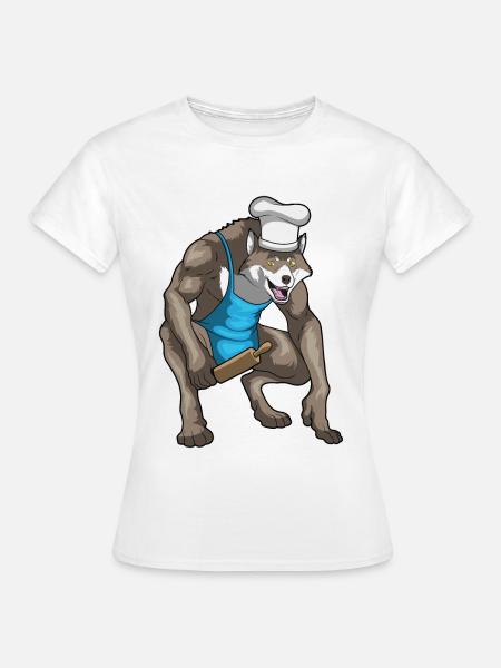 Werwolf Halloween Backen - Frauen T-Shirt - Weiß
