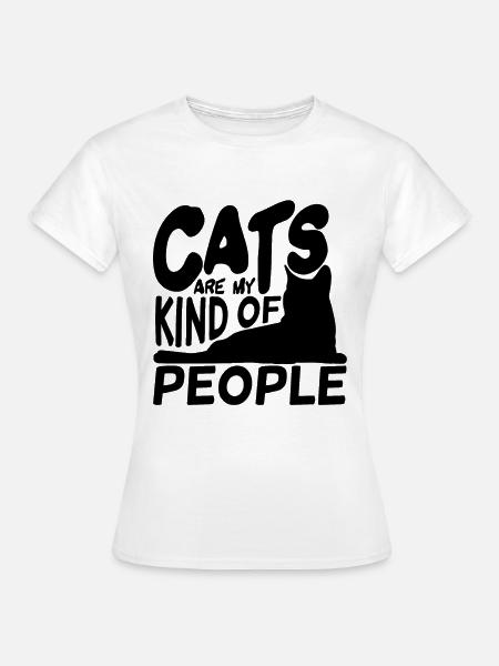 Katzenliebhaber Witz - Frauen T-Shirt - Weiß