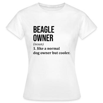 Beagle Beagle Beagle - T-shirt Femme - blanc - Devant - AI Model Female 172 dark (172cm)
