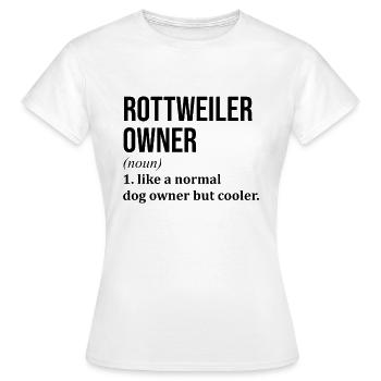 Rottweiler Rottweiler Rottweiler - T-shirt Femme - blanc - Devant - AI Model Female 172 dark (172cm)