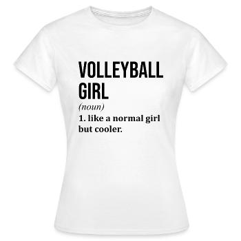 Volley-ball-ball Volley-volley-ball - T-shirt Femme - blanc - Devant - AI Model Female 172 dark (172cm)