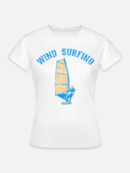 Windsurfer - Frauen T-Shirt - Weiß