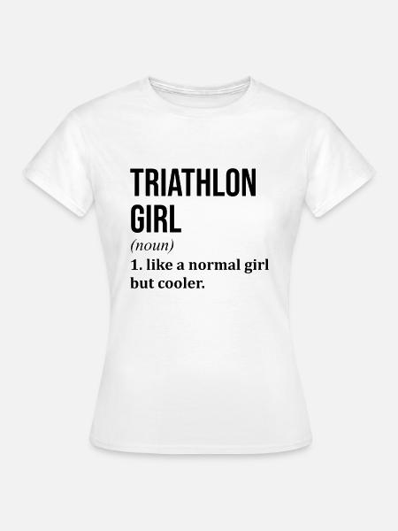 Triathlon-Triathlon-Triathlon - Frauen T-Shirt - Weiß