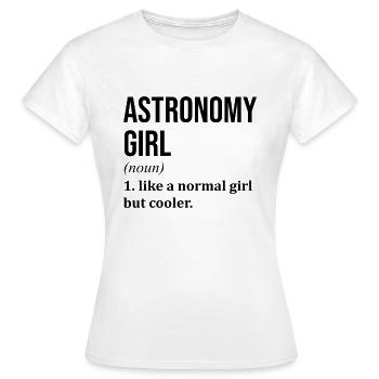 Astronomy Astronomy Astronomy - Women's T-Shirt - white - Front - AI Model Female 172 dark (172cm)