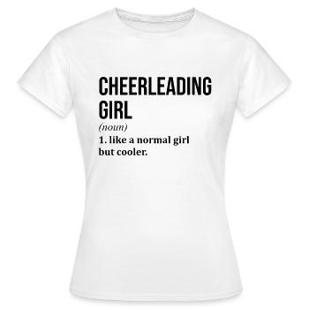 Cheerleader Cheerleader Cheerleader - Frauen T-Shirt - Weiß - Vorne - AI Model Female 172 dark (172cm)