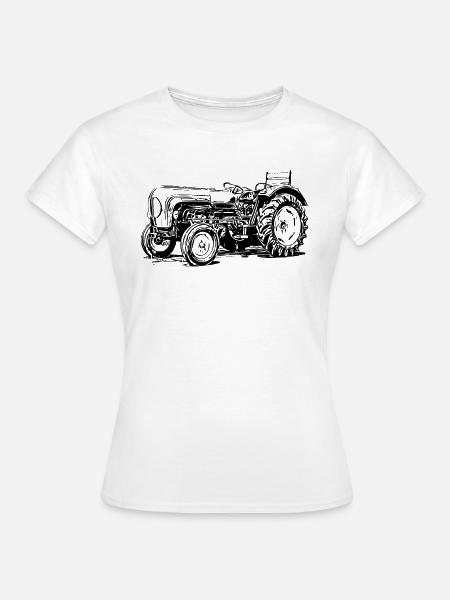 Traktor Star 219 - Frauen T-Shirt - Weiß