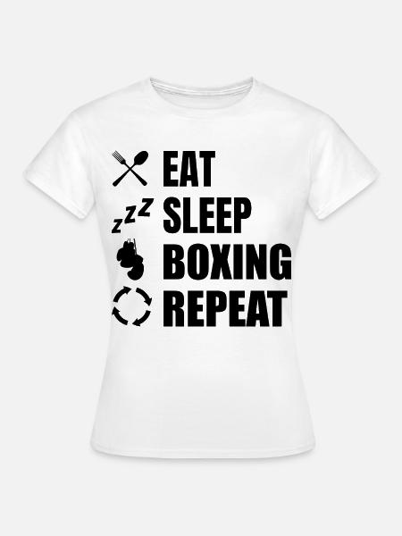 Boxen Routine - Frauen T-Shirt - Weiß