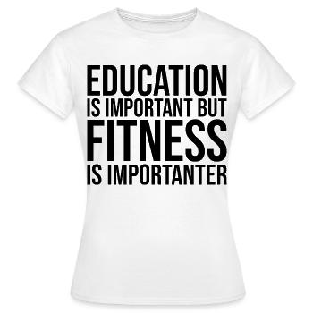 Fitness Fitness Fitness - Women's T-Shirt - white - Front - AI Model Female 172 dark (172cm)