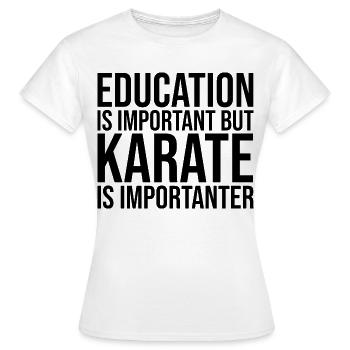 Karaté Karaté Karaté - T-shirt Femme - blanc - Devant - AI Model Female 172 dark (172cm)