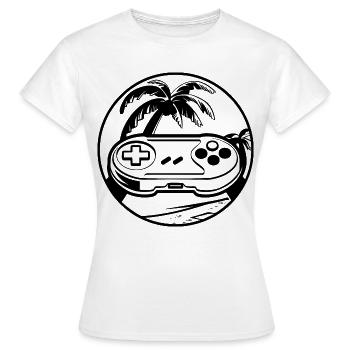 Gamepad - Frauen T-Shirt - Weiß - Vorne - AI Model Female 172 dark (172cm)
