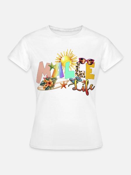 Strand Leben Sommer Vibe - Frauen T-Shirt - Weiß