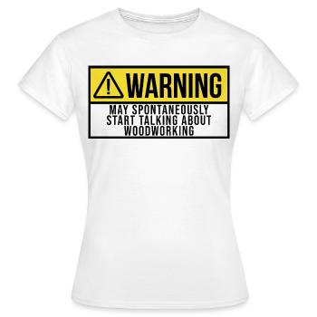 Menuisier Menuisier Menuisier - T-shirt Femme - blanc - Devant - AI Model Female 172 dark (172cm)
