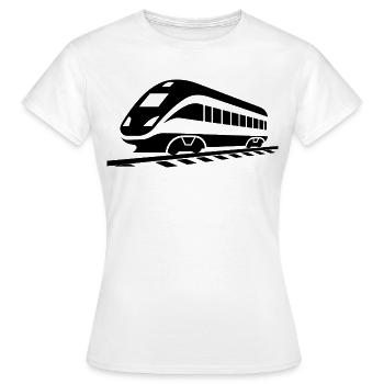 Chemin de fer - T-shirt Femme - blanc - Devant - AI Model Female 172 dark (172cm)