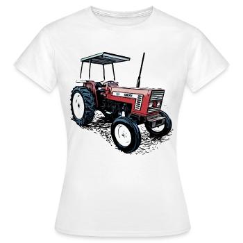Traktor 666 - Frauen T-Shirt - Weiß - Vorne - AI Model Female 172 dark (172cm)