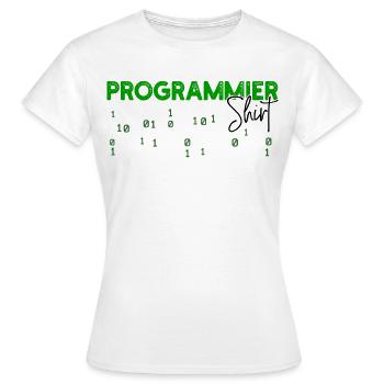 Programmeur Développeur Code Statement Scripting - T-shirt Femme - blanc - Devant - AI Model Female 172 dark (172cm)