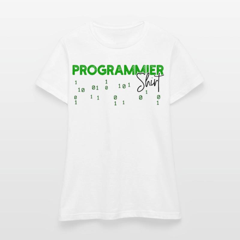Programmeur Développeur Code Statement Scripting T-shirt Femme