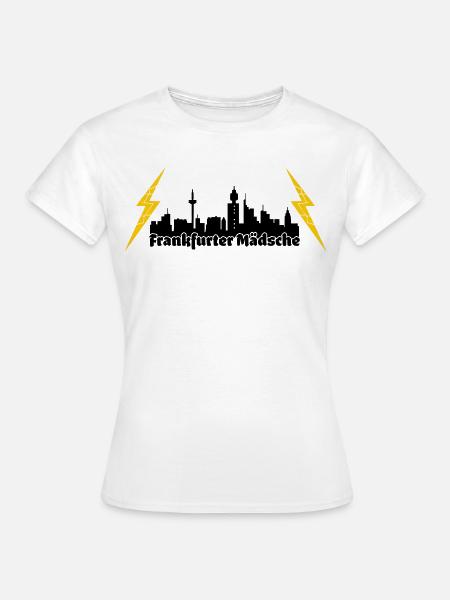 Frankfurter Maedsche ffm skyline - Frauen T-Shirt - Weiß