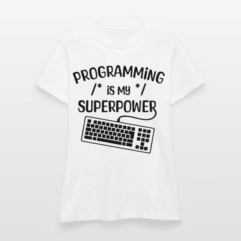 Computerfreak Statement Developer Programmierer Frauen T-Shirt