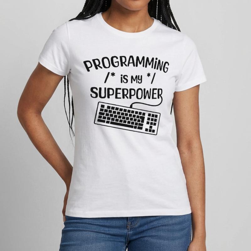 Computerfreak Statement Developer Programmierer Frauen T-Shirt