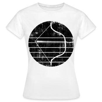 Arc et flèches - T-shirt Femme - blanc - Devant - AI Model Female 172 dark (172cm)