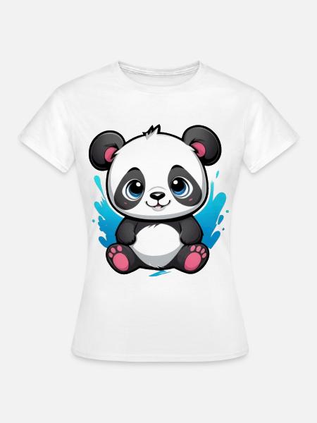Panda Bär - Frauen T-Shirt - Weiß