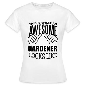 Jardinier Jardinier Jardinier - T-shirt Femme - blanc - Devant - AI Model Female 172 dark (172cm)