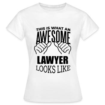 Avocat Avocat Avocat - T-shirt Femme - blanc - Devant - AI Model Female 172 dark (172cm)