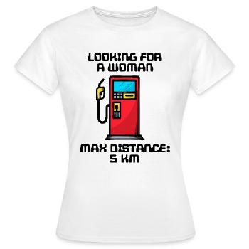 Station-service de déclaration de ravitaillement en énergie électrique - T-shirt Femme - blanc - Devant - AI Model Female 172 dark (172cm)