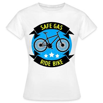 Energy Storage Refueling Bicycle Electrical Energy - Women's T-Shirt - white - Front - AI Model Female 172 dark (172cm)