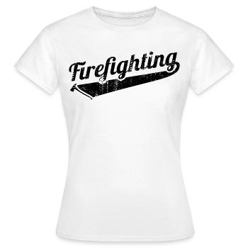 Incendie - T-shirt Femme - blanc - Devant - AI Model Female 172 dark (172cm)