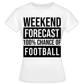 Football Football Football - T-shirt Femme - blanc - Devant - AI Model Female 172 dark (172cm)