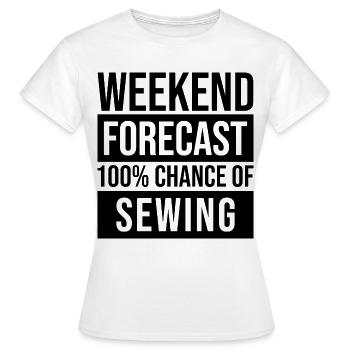 Sewing Sewing Sewing - Women's T-Shirt - white - Front - AI Model Female 172 dark (172cm)