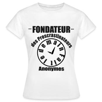 Zauderer - Frauen T-Shirt - Weiß - Vorne - AI Model Female 172 dark (172cm)