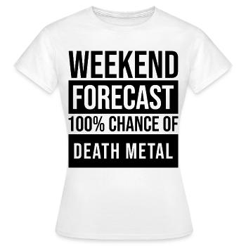 Death Metal Death Metal Death Metal - Frauen T-Shirt - Weiß - Vorne - AI Model Female 172 dark (172cm)