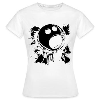 Boule de bowling - T-shirt Femme - blanc - Devant - AI Model Female 172 dark (172cm)