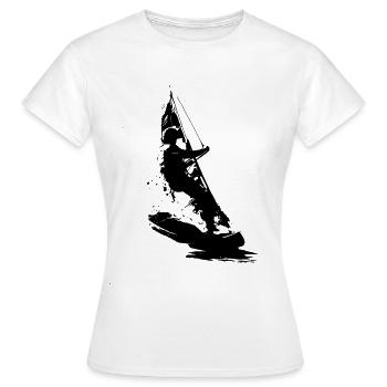 Planche à voile - T-shirt Femme - blanc - Devant - AI Model Female 172 dark (172cm)