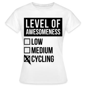 Cycling Cycling Cycling - Women's T-Shirt - white - Front - AI Model Female 172 dark (172cm)