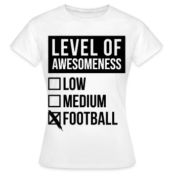 Football Football Football - T-shirt Femme - blanc - Devant - AI Model Female 172 dark (172cm)