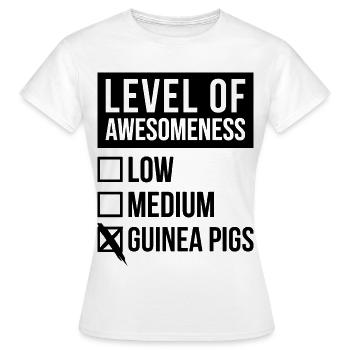Guinea Pig Guinea Pig Guinea Pig - Women's T-Shirt - white - Front - AI Model Female 172 dark (172cm)